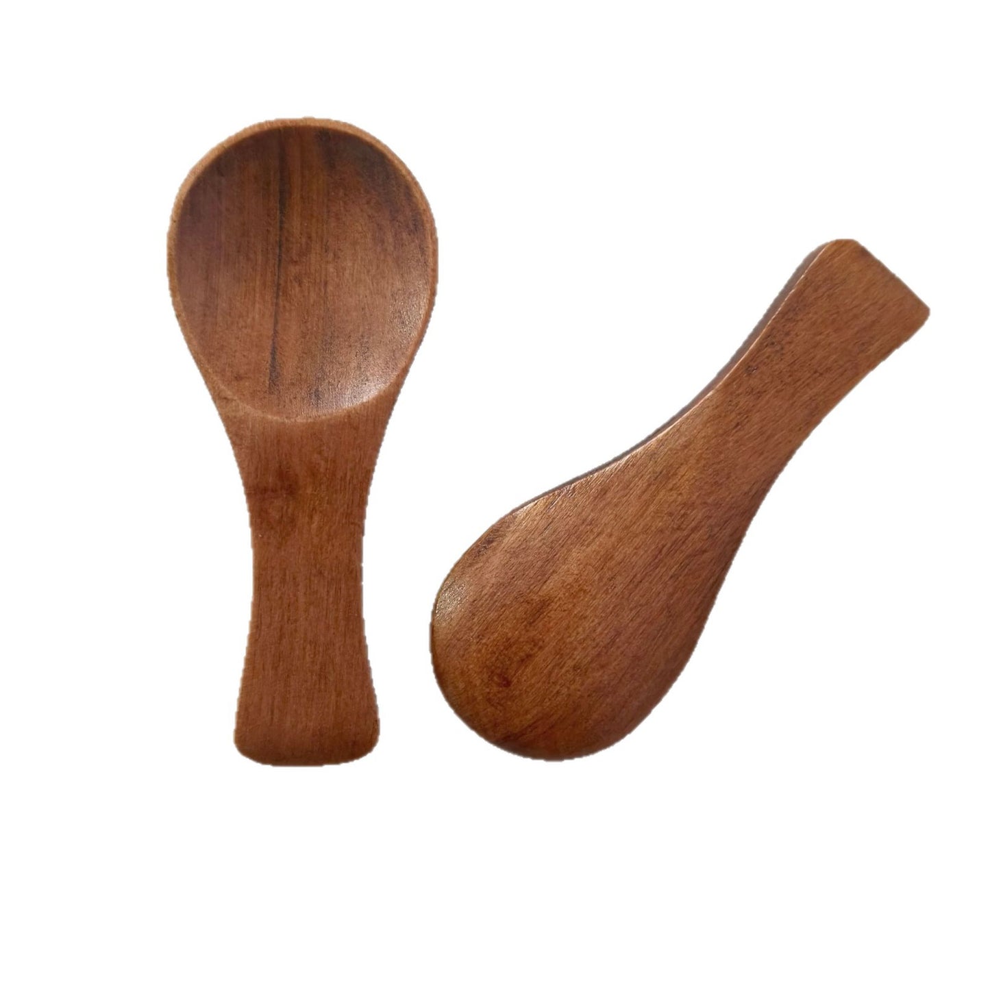 Artisanal Japanese Style Mini Wooden Spoon - Handcrafted Condiment & Powder Scoop