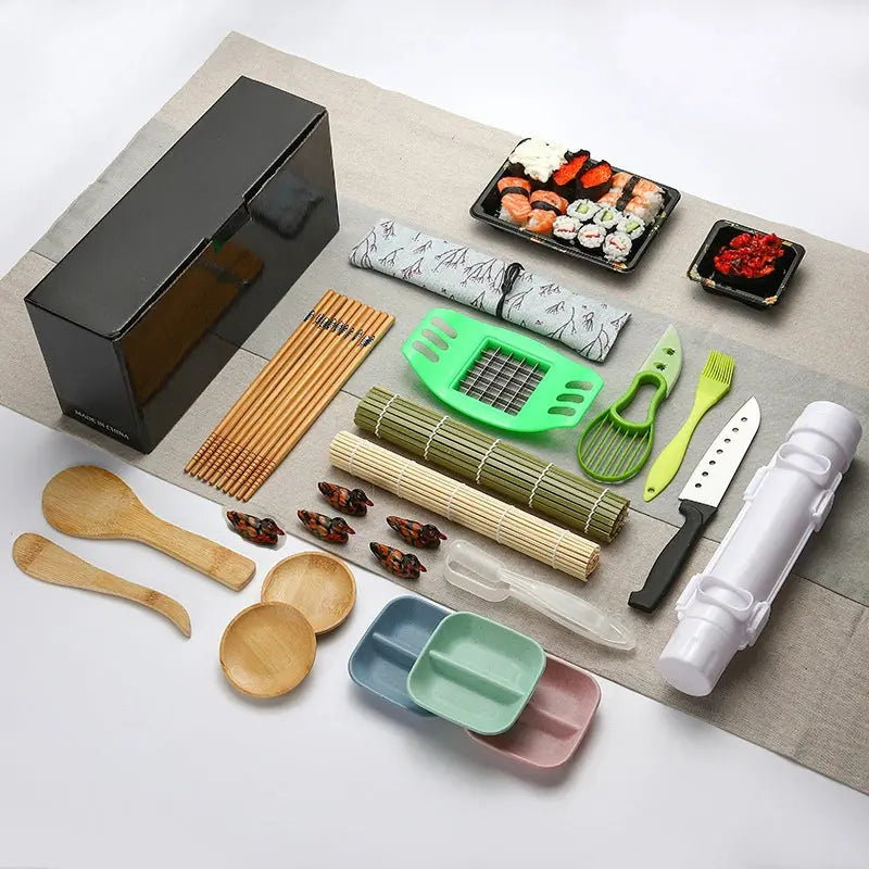 DIY Sushi Making Kit - Professional 18-Piece Sushi Bar Set Younis Kitchen