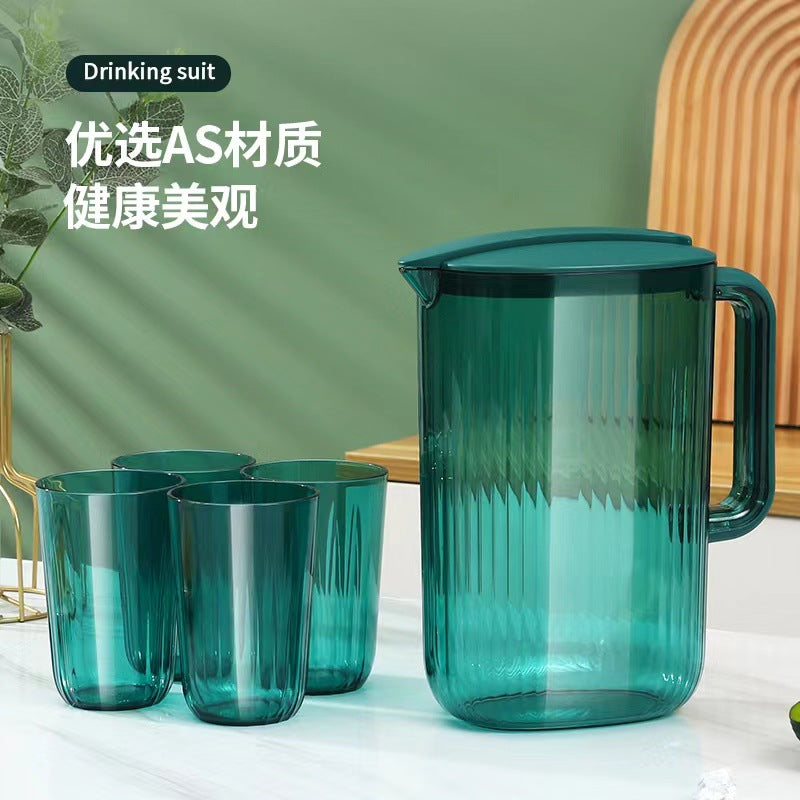 Japanese Style 2L High-Capacity Water Pitcher & 4-Cup Entertaining Set