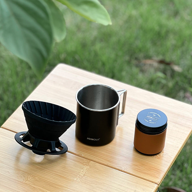Portable Travel Pour-Over Coffee Set - Compact Outdoor Camping Kit