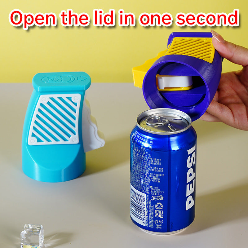Ergonomic Easy-Open Soda Can Opener - 3D-Printed Fingernail Protector