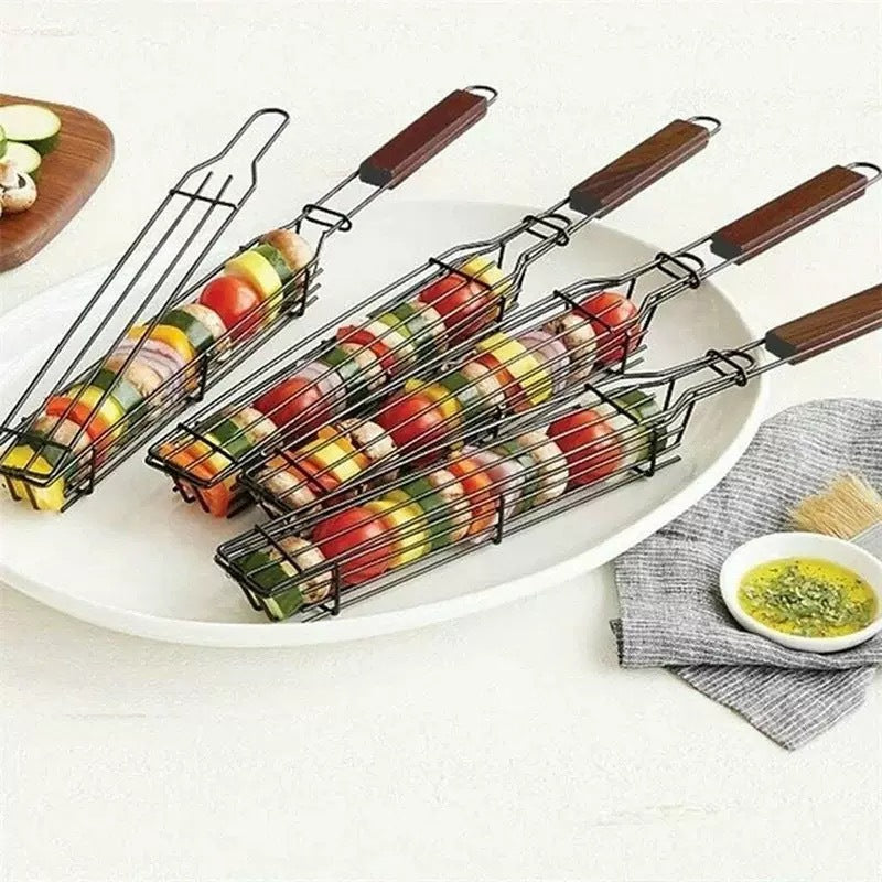 Multi-functional Stainless Steel BBQ Grill Rack - Non-stick Roasting & Cooling Tool