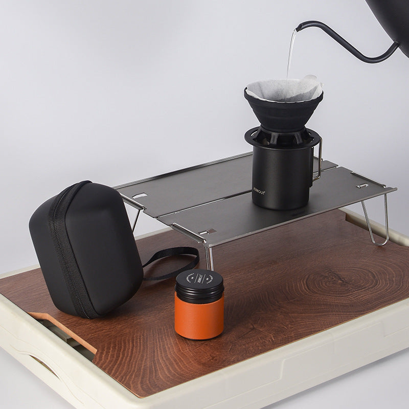 Portable Travel Pour-Over Coffee Set - Compact Outdoor Camping Kit