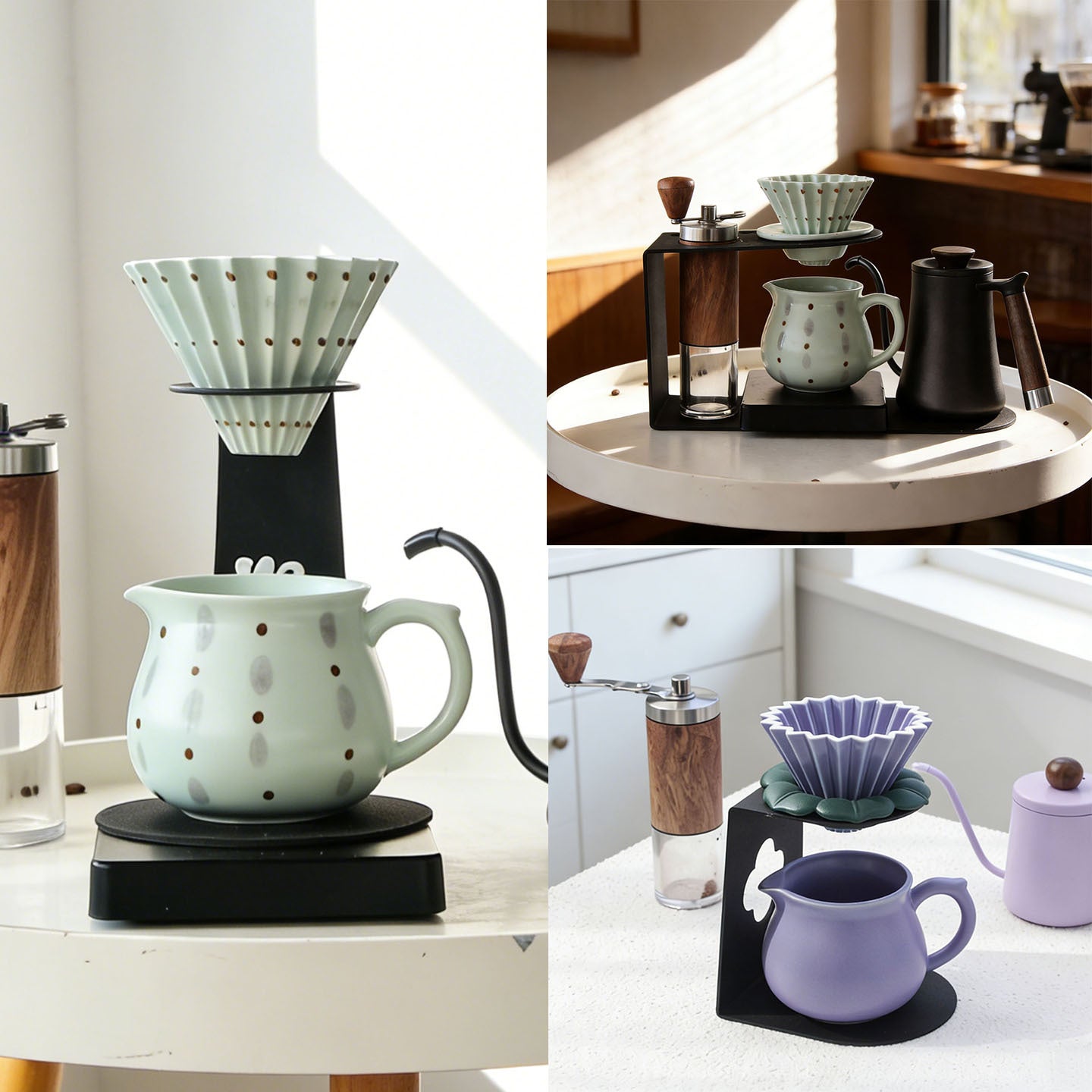 Original Design V60 Pour-Over Coffee Dripper Stand - Minimalist Iron Series