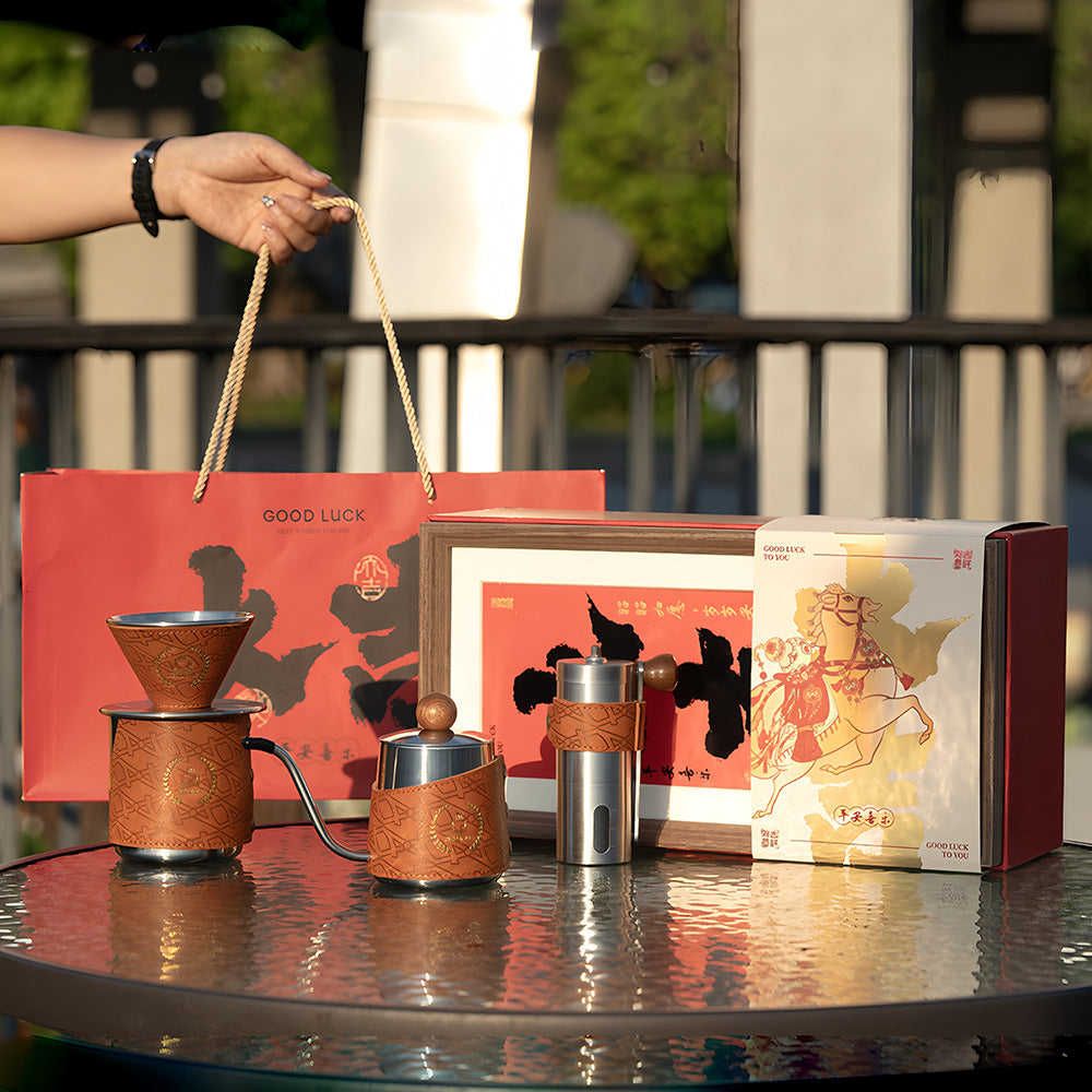 Professional Portable V60 Pour-Over Coffee Gift Set - Luxury Business & Outdoor Kit